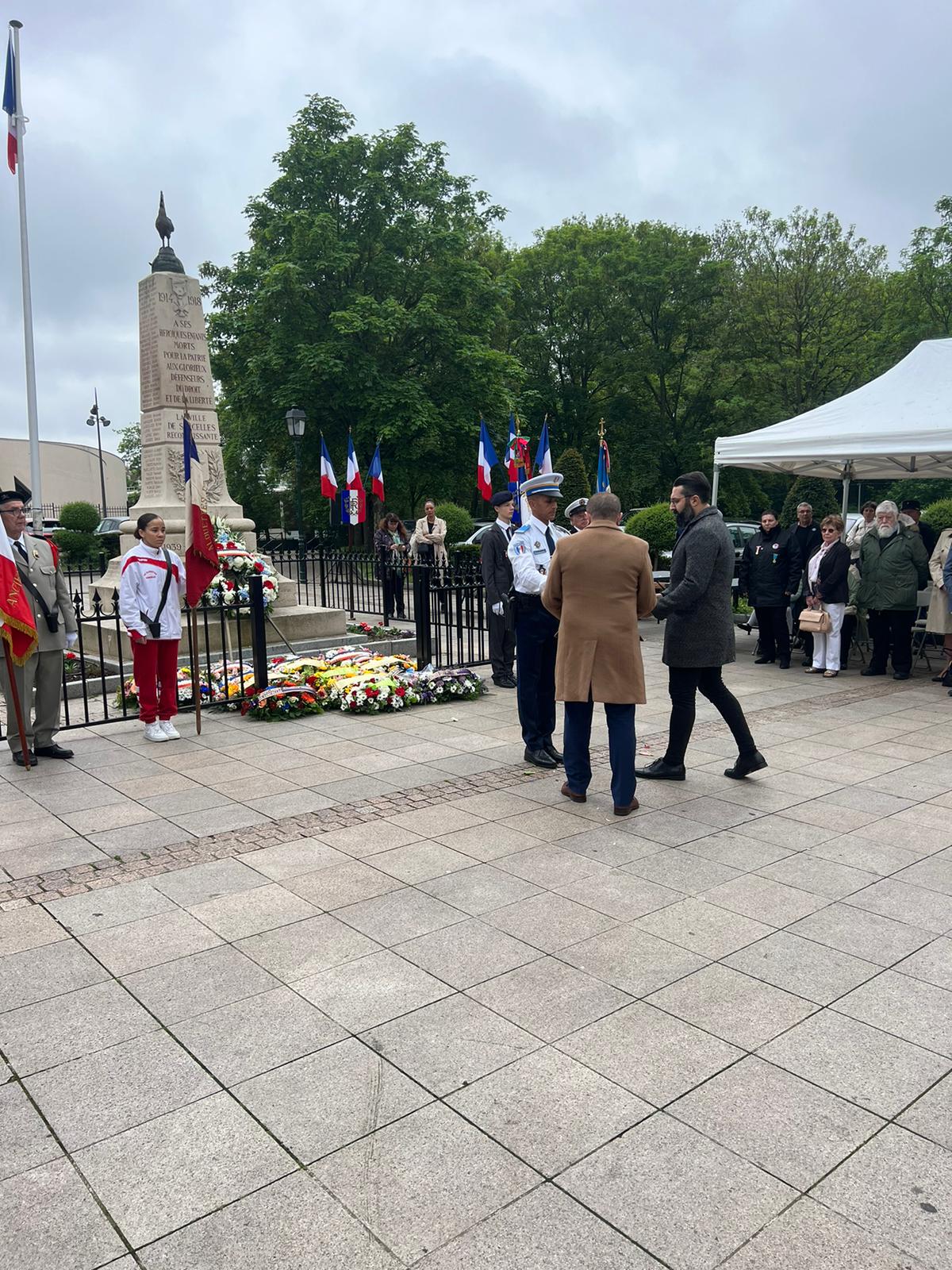 Cérémonie commémorative du 78e anniversaire de la victoire du 8 mai 1945  